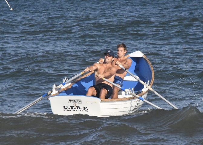 Ryan and Kyle rowing